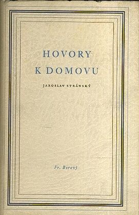 Hovory k domovu - Stransky Jaroslav | antikvariat - detail knihy