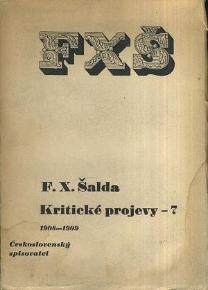 Kriticke projevy 7  19081909 - Salda FX | antikvariat - detail knihy