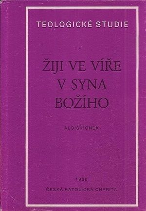 Ziji ve vire v Syna Boziho  Teologicke studie - Honek Alois | antikvariat - detail knihy