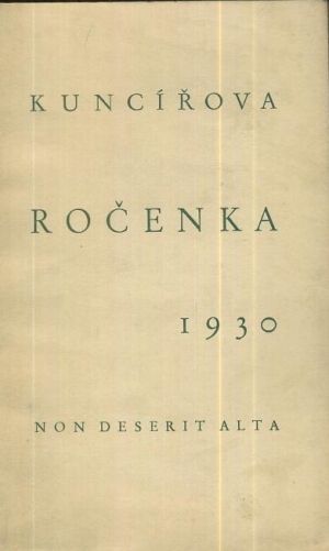 Kuncirova rocenka 1930 | antikvariat - detail knihy
