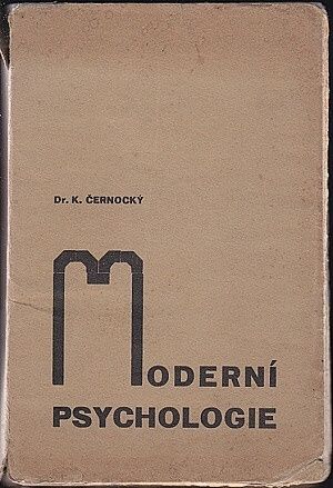 Moderni psychologie - Cernocky Karel | antikvariat - detail knihy