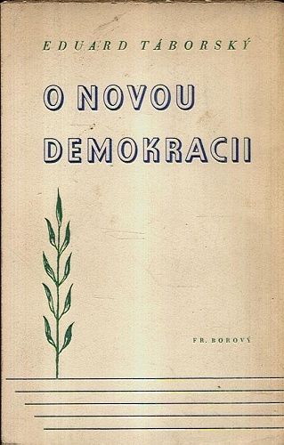 O novou demokracii - Taborsky Eduard | antikvariat - detail knihy