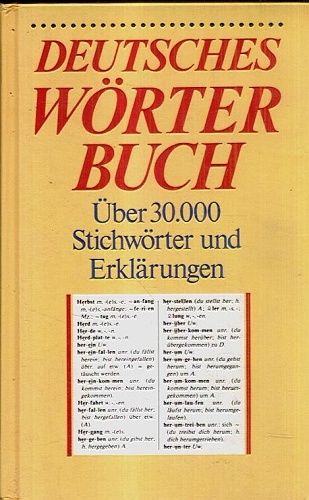 Deutsches worter Buch  Uber 30000 Stichworter und Erklarungen | antikvariat - detail knihy