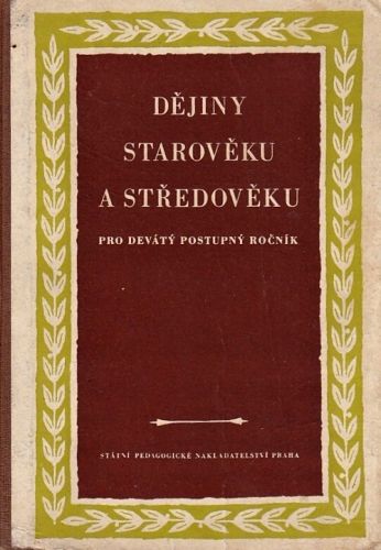 Dejina staroveku a stredoveku pro devaty postupny rocnik | antikvariat - detail knihy
