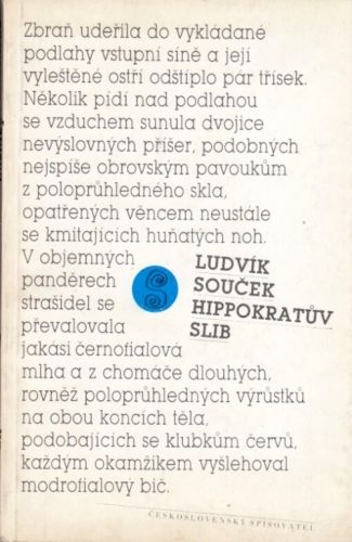 Hippokratuv slib - Soucek Ludvik | antikvariat - detail knihy