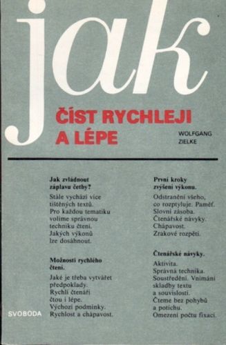 Jak cist rychleji a lepe - Zielke Wolfgang | antikvariat - detail knihy