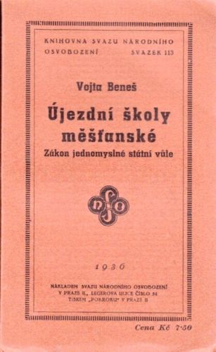 Ujezdni skoly mestanske - Benes Vojta | antikvariat - detail knihy
