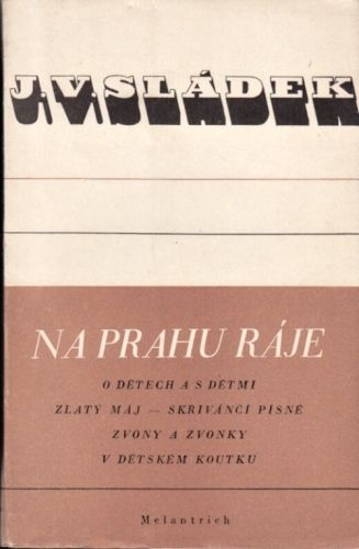Na prahu raje - Sladek Josef Vaclav | antikvariat - detail knihy