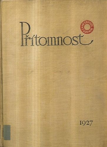 Pritomnost  nezavisly tydenik roc IV - Peroutka Ferdinand  ridi | antikvariat - detail knihy