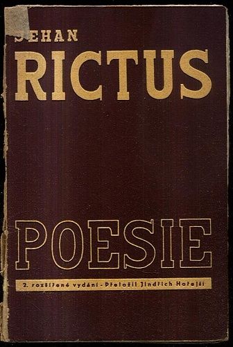 Poesie - Rictus Jehan | antikvariat - detail knihy
