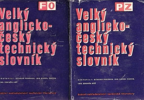 Velky anglickocesky technicky slovnik - Pekarek Orakar Cacek Karel Kas Zdenek | antikvariat - detail knihy