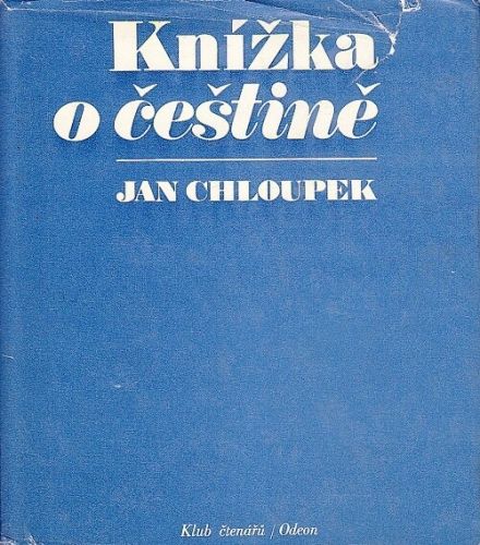Knizka o cestine - Chaloupek Jan | antikvariat - detail knihy