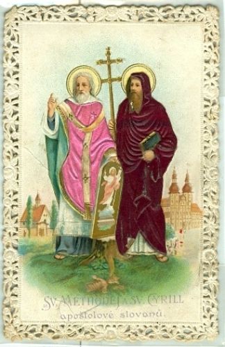 Svaty obrazek  Sv Methodej a sv Cyrill apostolove slovanu | antikvariat - detail knihy