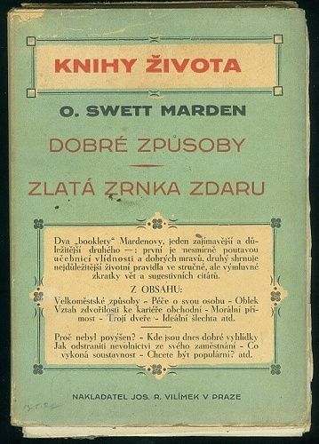 Dobre zpusoby Zlata zrnka zdaru - Marden Swett O | antikvariat - detail knihy