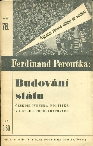 Budovani statu  Socialni zapasy - Peroutka Ferdinand | antikvariat - detail knihy