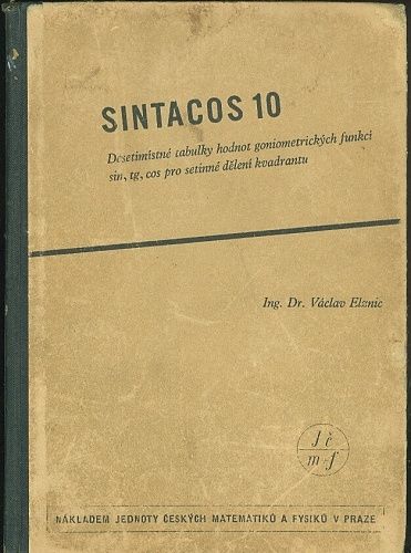 Sintacos 10  Desetimistne tabulky hodnot  - Elznic Vaclav | antikvariat - detail knihy