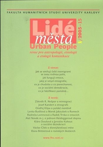 Lide mesta  revue pro antropologii etnologii a etologii komunikace 1 200515 | antikvariat - detail knihy