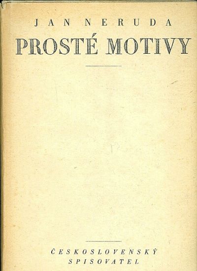 Proste motivy - Neruda Jan | antikvariat - detail knihy