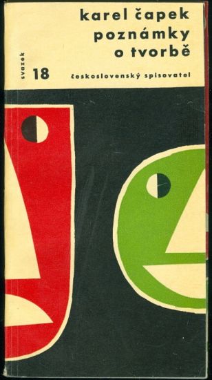 Poznamky o tvorbe - Capek Karel | antikvariat - detail knihy