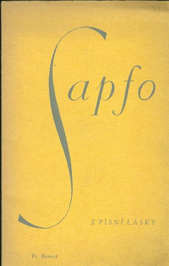 Z pisni lasky - Sapfo | antikvariat - detail knihy