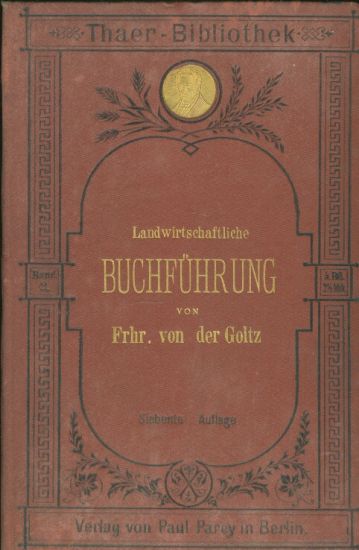 Landwirtschaftliche Buchfuhrung - Goltz Theo | antikvariat - detail knihy