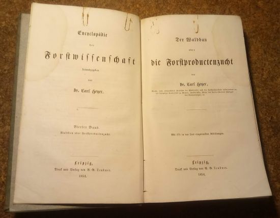 Encyclopadie der gesammten Forstwissenschaft  Vierter Band  Der Waldbau oder die Forstproductenzucht - Geyer Carl Dr | antikvariat - detail knihy