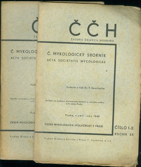 CCH  C mykologicky sbornik Acta societatis Mycologicae roc XX - Smotlacha F Dr | antikvariat - detail knihy