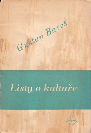 Listy o kulture - Bares Gustav | antikvariat - detail knihy