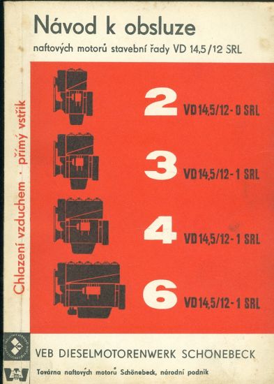 Navod k obsluze naftovych stavebni rady VD 145  12 SRL | antikvariat - detail knihy