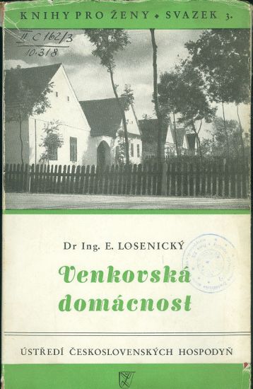 Venkovska domacnost - Losenicky E Ing | antikvariat - detail knihy