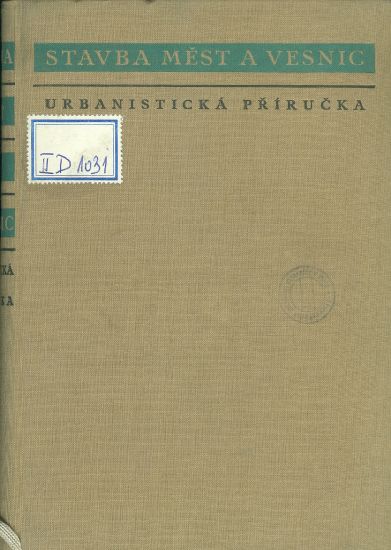 Stavba mest a vesnic  Urbanisticka prirucka - Matousek Vl Ing arch a kolektiv | antikvariat - detail knihy