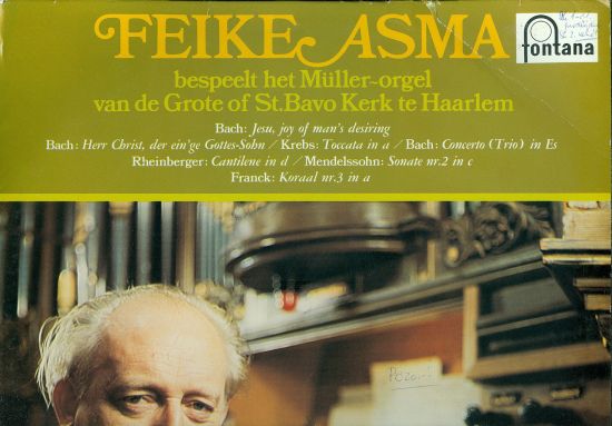 FeikeAsma bespeelt het Muller  orgel van de Grote of St Bavo Kerk te Haarlem | antikvariat - detail knihy