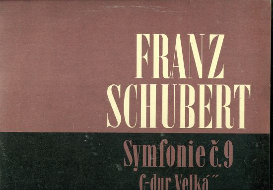 Symfonie c9 C dur Velka - Schubert Franz | antikvariat - detail knihy