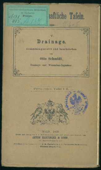 Landwirtschaflische Tafeln V  Die Drainage - Schmidt Otto | antikvariat - detail knihy