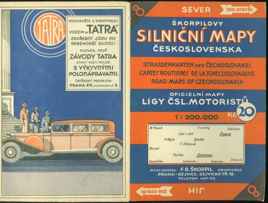 Skorpilovy silnicni mapy Ceskoslovenska  8 | antikvariat - detail knihy