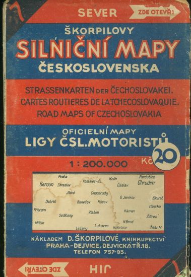 Skorpilovy silnicni mapy Ceskoslovenska  7 | antikvariat - detail knihy