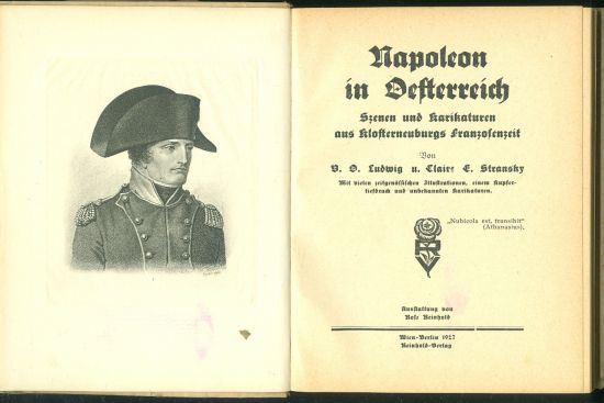 Napoleon in Oesterreich - Ludwig  Claire  Stransky | antikvariat - detail knihy