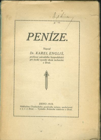 Penize - Englis Karel | antikvariat - detail knihy