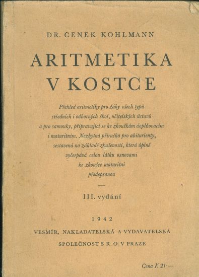 Aritmetika v kostce - Kohlmann Cenek Dr | antikvariat - detail knihy
