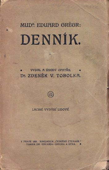 Dennik - Gregr Eduard | antikvariat - detail knihy