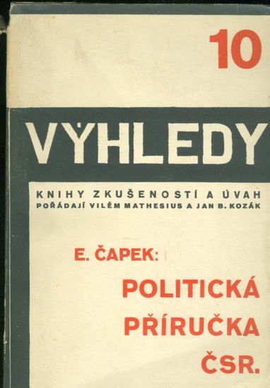 Politicka prirucka CSR - Capek E | antikvariat - detail knihy