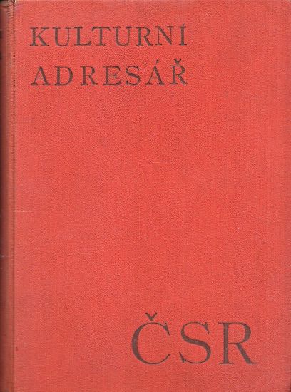 Kulturni adresar CSR - Dolensky Antonin | antikvariat - detail knihy