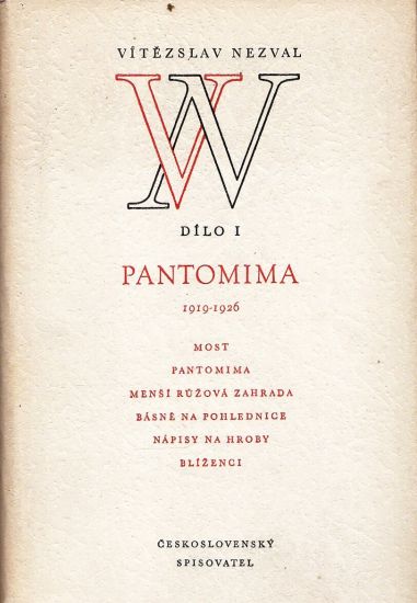 Pantomima - Nezval Vitezslav | antikvariat - detail knihy