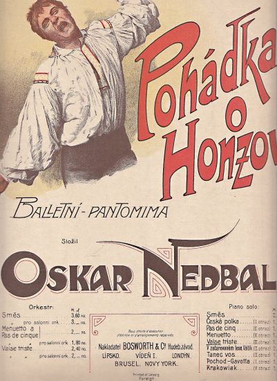 Pohadka o Honzovi  Baletni pantomima - Nedbal Oskar | antikvariat - detail knihy