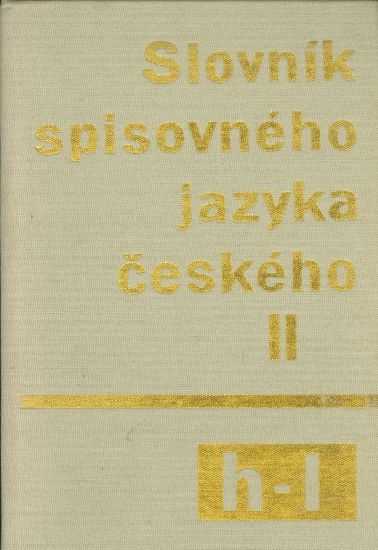 Slovnik spisovneho jazyka ceskeho II h  l | antikvariat - detail knihy