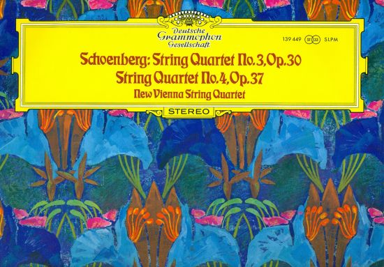 String Quartet No 3 Op 30 No 4 Op 37  New Vienna String Quartet - Schonberg Arnold | antikvariat - detail knihy