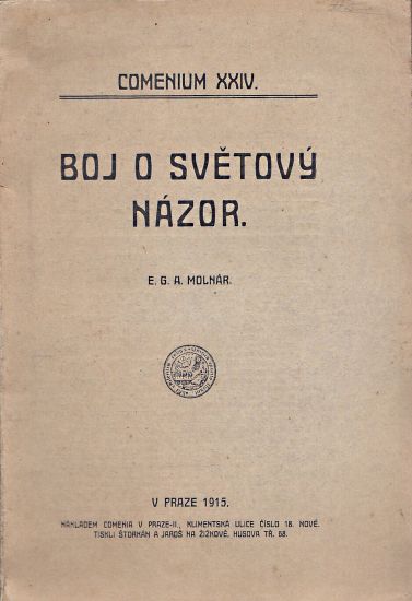 Boj o svetovy nazor - Molnar EGA | antikvariat - detail knihy