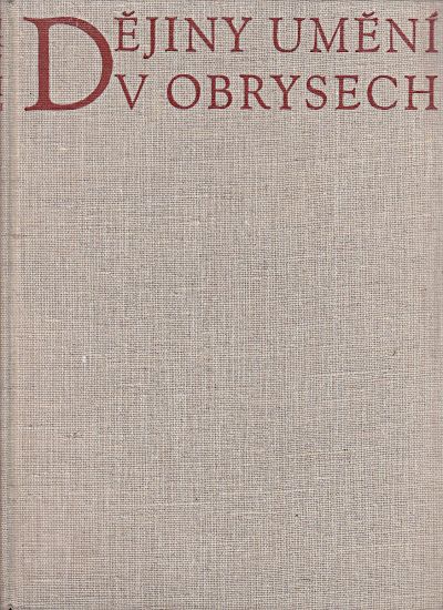 Dejiny umeni v obrysech - Matejcek Antonin | antikvariat - detail knihy