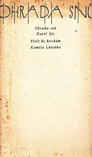 Ohrada snu - Sys Karel | antikvariat - detail knihy