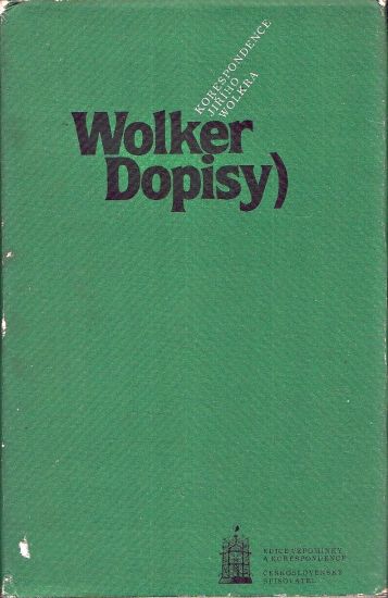 Dopisy  korespondence Jiriho Wolkra - Wolker Jiri | antikvariat - detail knihy